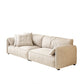 Fabric Sofa with Bolster Pillows Contemporary Apartment Seating