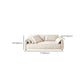 Fabric Sofa with Bolster Pillows Contemporary Apartment Seating