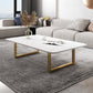 Glam Frame Coffee Table Rectangle Slate Top Coffee Cocktail Table Clearhalo 'Coffee & Accent Tables' 'Coffee Tables' 'coffee_tables' 'furn' 'furn_coffee_tables' 'Furniture' 'Living Room Furniture' 6919533