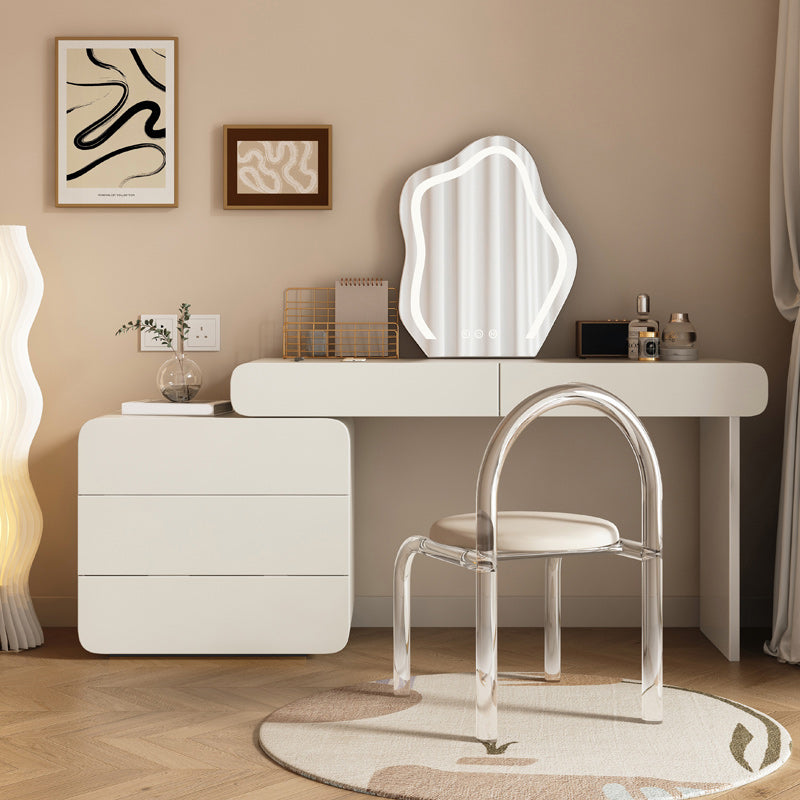 Tocador escandinavo conjunto de tocador de dormitorio blanco tocador de tocador