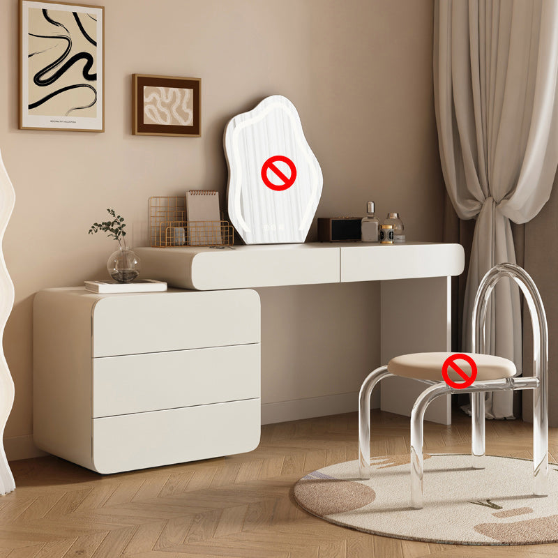 Tocador escandinavo conjunto de tocador de dormitorio blanco tocador de tocador