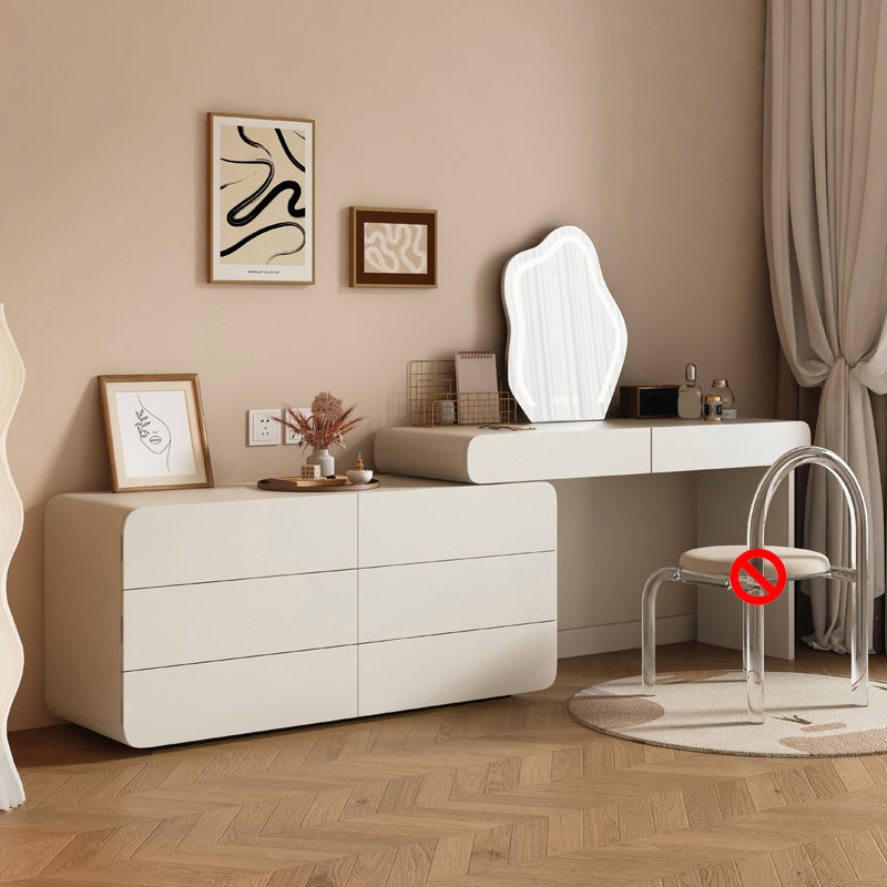 Tocador escandinavo conjunto de tocador de dormitorio blanco tocador de tocador