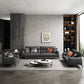 Upscale Grey Sofa with Four Legs Leather Sofa Living Room Seating Clearhalo 'furn' 'furn_sofas' 'Furniture' 'Living Room Furniture' 'Sofa' 'sofas' 6919647