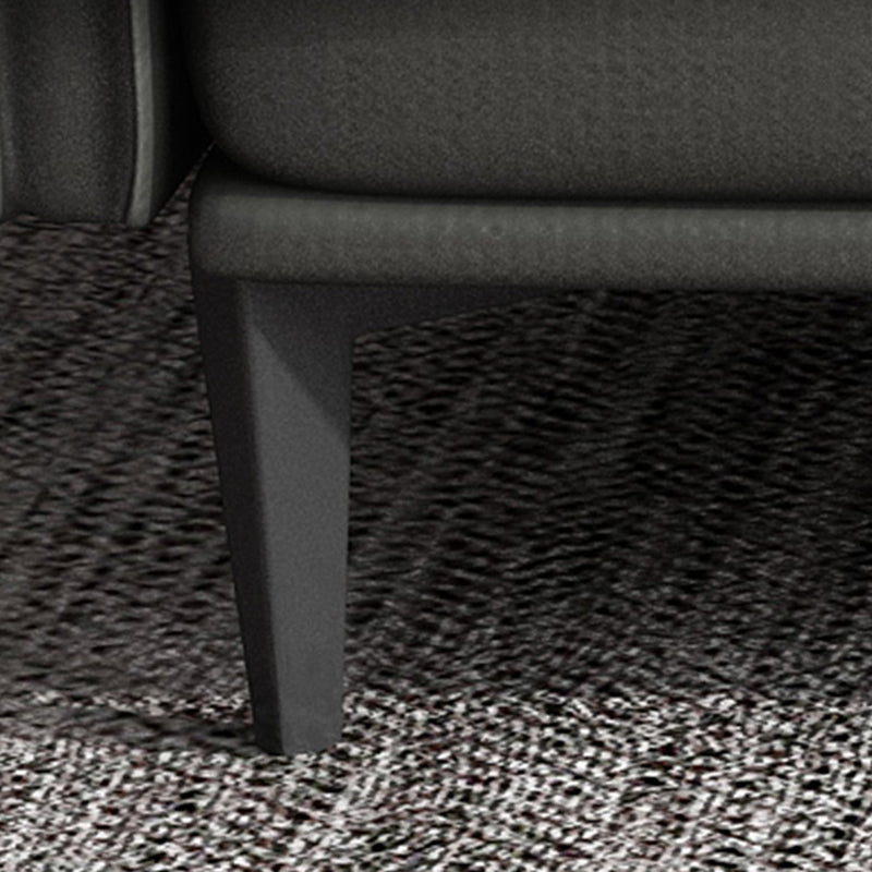 Canapé en cuir contemporain dans le dos lâche gris pour le salon