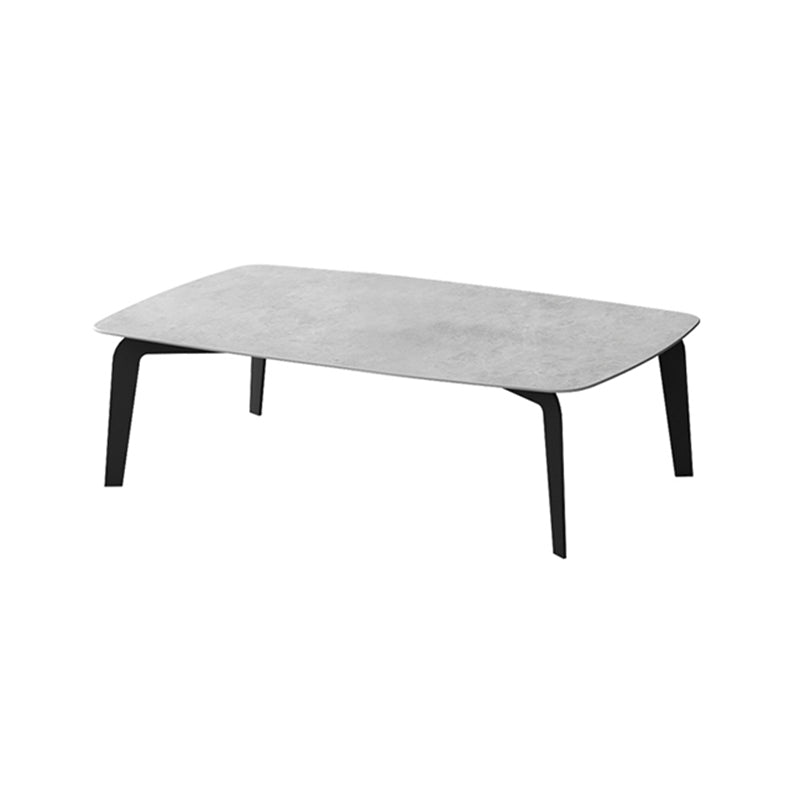 Rectangular Slate 4 Legs Coffee Table 16.5" High Stone 1 Single Cocktail Table 55"L x 31.5"W x 16.5"H Gray Clearhalo 'Coffee & Accent Tables' 'Coffee Tables' 'coffee_tables' 'furn' 'furn_coffee_tables' 'Furniture' 'Living Room Furniture' 6919723