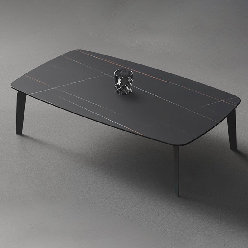 Rectangular Slate 4 Legs Coffee Table 16.5" High Stone 1 Single Cocktail Table Clearhalo 'Coffee & Accent Tables' 'Coffee Tables' 'coffee_tables' 'furn' 'furn_coffee_tables' 'Furniture' 'Living Room Furniture' 6919725