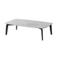 Rectangular Slate 4 Legs Coffee Table 16.5" High Stone 1 Single Cocktail Table 71"L x 35.5"W x 16.5"H Gray Clearhalo 'Coffee & Accent Tables' 'Coffee Tables' 'coffee_tables' 'furn' 'furn_coffee_tables' 'Furniture' 'Living Room Furniture' 6919730