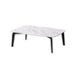 Rectangular Slate 4 Legs Coffee Table 16.5" High Stone 1 Single Cocktail Table 51"L x 28"W x 16.5"H White Clearhalo 'Coffee & Accent Tables' 'Coffee Tables' 'coffee_tables' 'furn' 'furn_coffee_tables' 'Furniture' 'Living Room Furniture' 6919736
