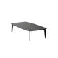 Rectangular Slate 4 Legs Coffee Table 16.5" High Stone 1 Single Cocktail Table 47"L x 24"W x 16.5"H Black Gold Clearhalo 'Coffee & Accent Tables' 'Coffee Tables' 'coffee_tables' 'furn' 'furn_coffee_tables' 'Furniture' 'Living Room Furniture' 6919742