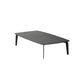 Rectangular Slate 4 Legs Coffee Table 16.5" High Stone 1 Single Cocktail Table 51"L x 28"W x 16.5"H Black Gold Clearhalo 'Coffee & Accent Tables' 'Coffee Tables' 'coffee_tables' 'furn' 'furn_coffee_tables' 'Furniture' 'Living Room Furniture' 6919743