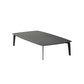 Rectangular Slate 4 Legs Coffee Table 16.5" High Stone 1 Single Cocktail Table 55"L x 31.5"W x 16.5"H Black Gold Clearhalo 'Coffee & Accent Tables' 'Coffee Tables' 'coffee_tables' 'furn' 'furn_coffee_tables' 'Furniture' 'Living Room Furniture' 6919744