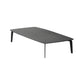 Rectangular Slate 4 Legs Coffee Table 16.5" High Stone 1 Single Cocktail Table 63"L x 31"W x 17"H Black Gold Clearhalo 'Coffee & Accent Tables' 'Coffee Tables' 'coffee_tables' 'furn' 'furn_coffee_tables' 'Furniture' 'Living Room Furniture' 6919746