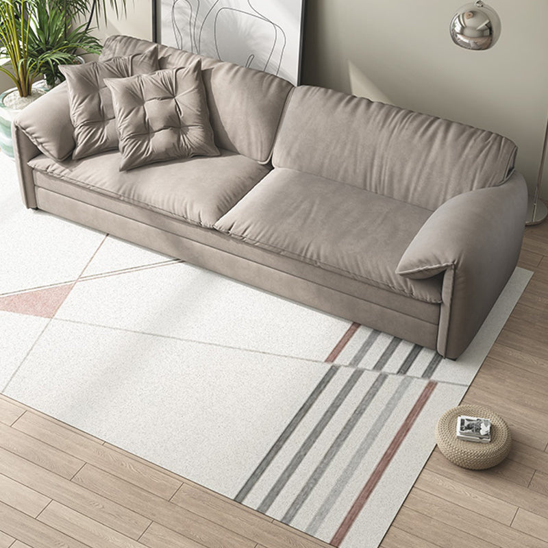 Divano letto scandinavo in tessuto in tessuto grigio dormiente con scatola