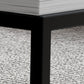 Contemporary 17.7" H Coffee Table Rectangular Stone Top Simple Cocktail Table Clearhalo 'Coffee & Accent Tables' 'Coffee Tables' 'coffee_tables' 'furn' 'furn_coffee_tables' 'Furniture' 'Living Room Furniture' 6919911