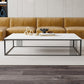 Contemporary 17.7" H Coffee Table Rectangular Stone Top Simple Cocktail Table Clearhalo 'Coffee & Accent Tables' 'Coffee Tables' 'coffee_tables' 'furn' 'furn_coffee_tables' 'Furniture' 'Living Room Furniture' 6919914