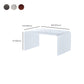 Luxurious Sled Side Table Rectangular Acrylic End Table Stand