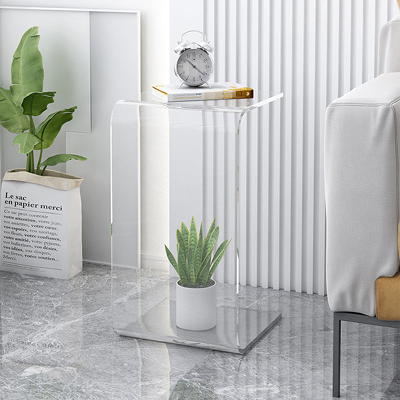 Tavolo da letto per divano a forma di C modernistico tavolo da letto acrilico