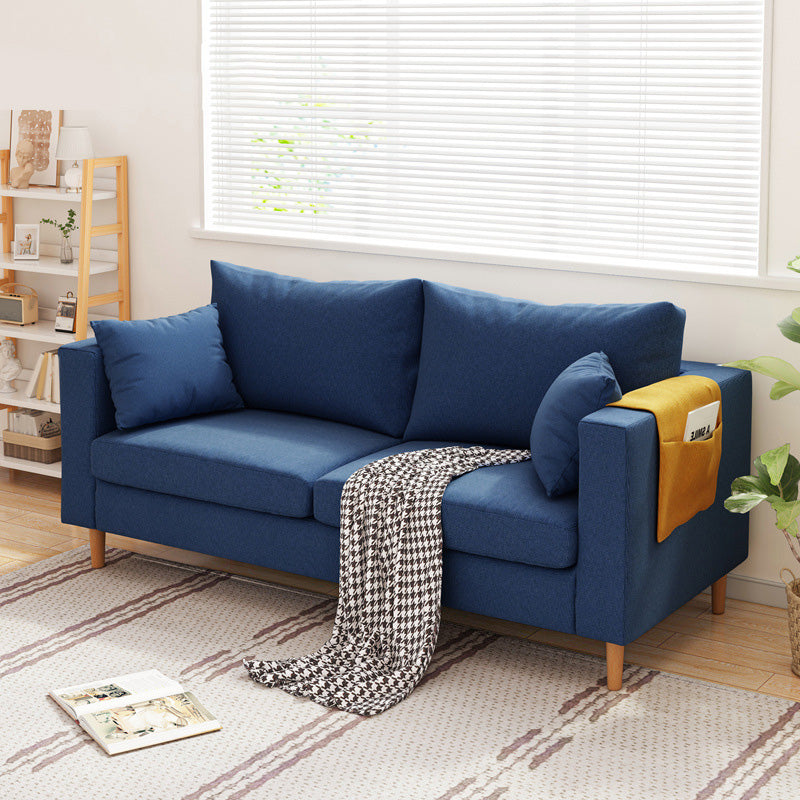 ボーナスルーム用の現代的な四角い腕のソファ染色抵抗性ファブリックデッキー