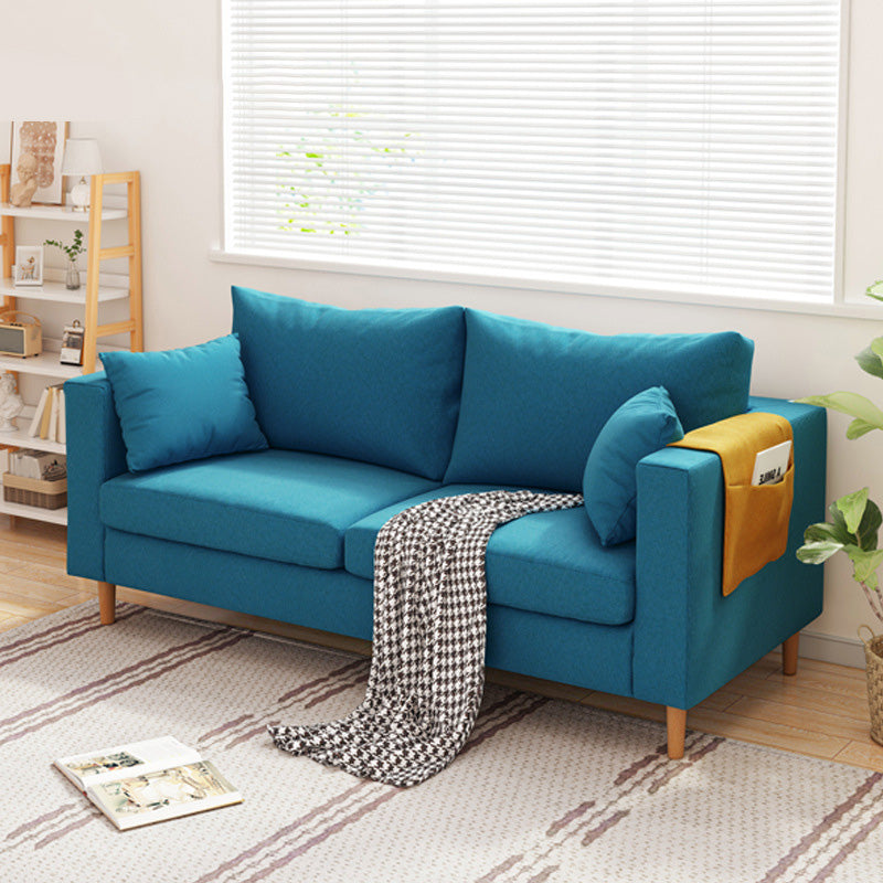 ボーナスルーム用の現代的な四角い腕のソファ染色抵抗性ファブリックデッキー