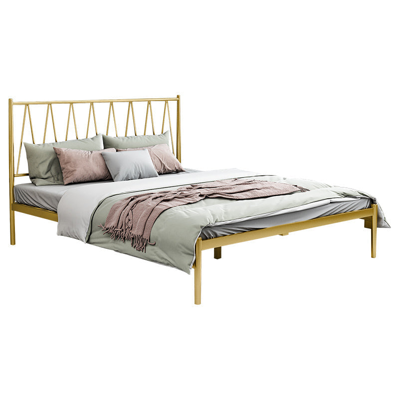 Metal Open-Frame Bed Minimalist Mattress Included Standard Bed Clearhalo 'Bedroom Furniture' 'Beds' 'furn' 'furn_beds' 'Furniture' 6920321