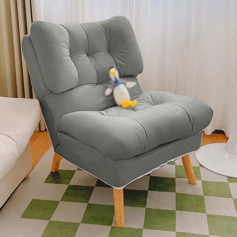 Contemporary Upholstery Recliner Chair Solid Color Standard Recliner Deck Chair Gray Clearhalo 'Chairs & Seating' 'furn' 'furn_recliners' 'Furniture' 'Living Room Furniture' 'Recliners' 6920419