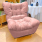 Contemporary Upholstery Recliner Chair Solid Color Standard Recliner Deck Chair Dusty Pink Clearhalo 'Chairs & Seating' 'furn' 'furn_recliners' 'Furniture' 'Living Room Furniture' 'Recliners' 6920432