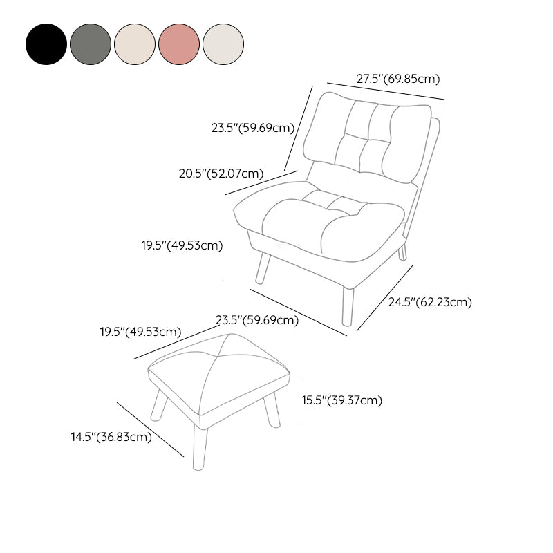 Contemporary Upholstery Recliner Chair Solid Color Standard Recliner Clearhalo 'Chairs & Seating' 'furn' 'furn_recliners' 'Furniture' 'Living Room Furniture' 'Recliners' 6920448