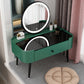 Contemporary 16.5" H Makeup Counter Bedroom Glass Make-up Vanity with Drawer
