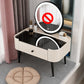 Contemporary 16.5" H Makeup Counter Bedroom Glass Make-up Vanity with Drawer
