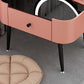 Contemporary 16.5" H Makeup Counter Bedroom Glass Make-up Vanity with Drawer