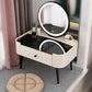 Contemporary 16.5" H Makeup Counter Bedroom Glass Make-up Vanity with Drawer