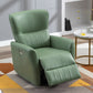 31.1-In Wide Swivel Reclining Chair Manual/Power Faux Leather Recliners
