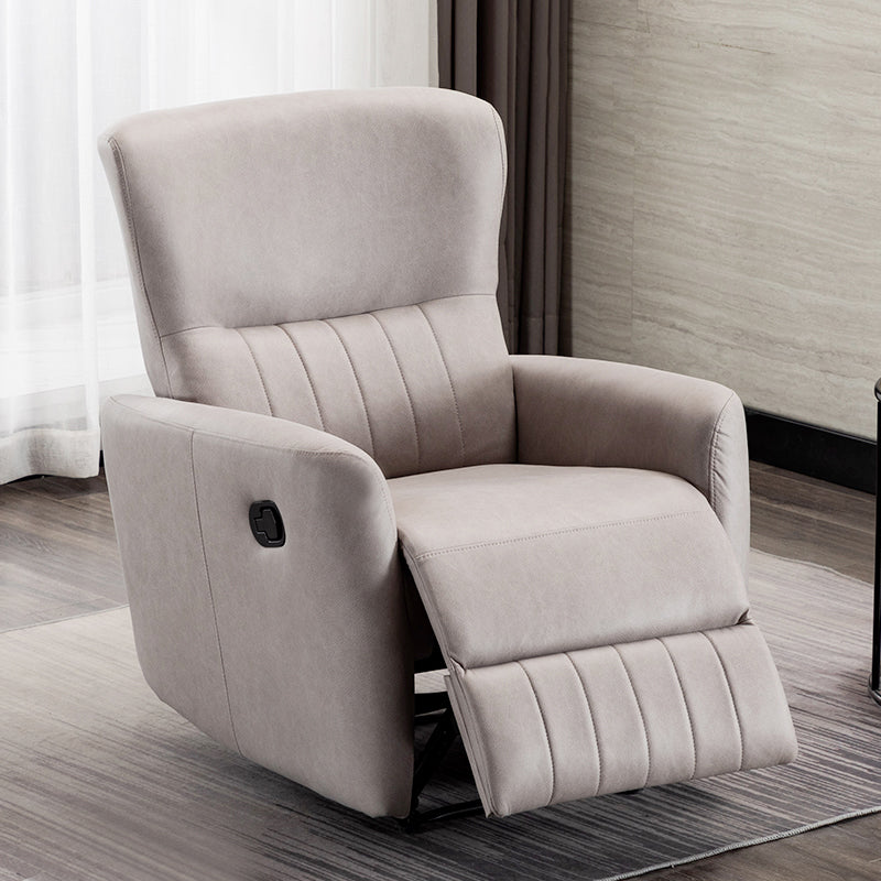 31.1-In Wide Swivel Reclining Chair Manual/Power Faux Leather Recliners