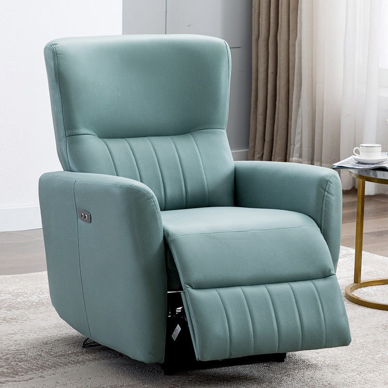 31.1-In Wide Swivel Reclining Chair Manual/Power Faux Leather Recliners