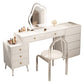 Modern Lighted Mirror Dressing Table Bedroom Makeup Table in White
