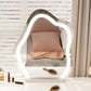 Modern Lighted Mirror Dressing Table Bedroom Makeup Table in White