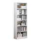 Contemporary Wooden Accent Cabinet with Shelves Storage Cabinet 15.7"L x 9.4"W x 70.1"H White Clearhalo 'Cabinets & Chests' 'cabinets_chests' 'furn' 'furn_cabinets_chests' 'Furniture' 'Living Room Furniture' 6920725