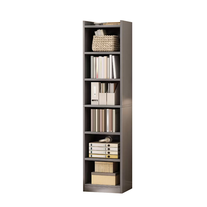Contemporary Wooden Accent Cabinet with Shelves Storage Cabinet 15.7"L x 9.8"W x 70.9"H Grey Clearhalo 'Cabinets & Chests' 'cabinets_chests' 'furn' 'furn_cabinets_chests' 'Furniture' 'Living Room Furniture' 6920738