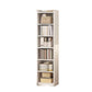Contemporary Wooden Accent Cabinet with Shelves Storage Cabinet 15.7"L x 9.8"W x 70.9"H White Clearhalo 'Cabinets & Chests' 'cabinets_chests' 'furn' 'furn_cabinets_chests' 'Furniture' 'Living Room Furniture' 6920739