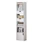 Contemporary Wooden Accent Cabinet with Shelves Storage Cabinet 13"L x 9.8"W x 59.1"H White Clearhalo 'Cabinets & Chests' 'cabinets_chests' 'furn' 'furn_cabinets_chests' 'Furniture' 'Living Room Furniture' 6920744