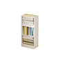 Contemporary Wooden Accent Cabinet with Shelves Storage Cabinet 13"L x 9"W x 32"H White Clearhalo 'Cabinets & Chests' 'cabinets_chests' 'furn' 'furn_cabinets_chests' 'Furniture' 'Living Room Furniture' 6920752