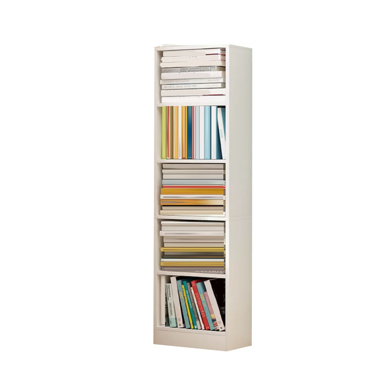 Contemporary Wooden Accent Cabinet with Shelves Storage Cabinet 13"L x 9"W x 52"H White Clearhalo 'Cabinets & Chests' 'cabinets_chests' 'furn' 'furn_cabinets_chests' 'Furniture' 'Living Room Furniture' 6920758