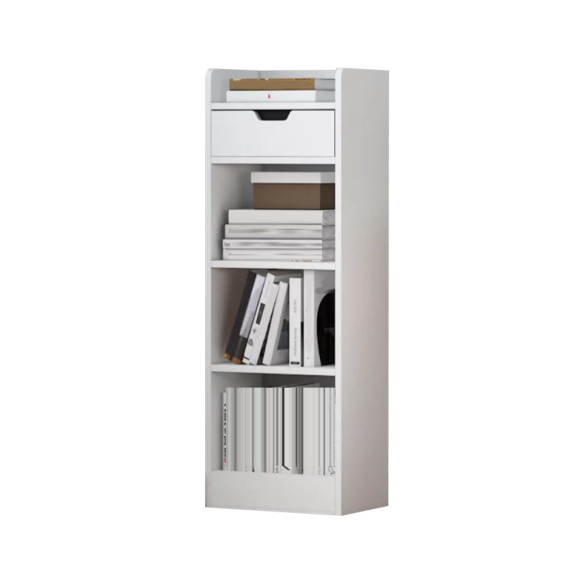 Contemporary Wooden Accent Cabinet with Shelves Storage Cabinet 13"L x 10"W x 35"H White Clearhalo 'Cabinets & Chests' 'cabinets_chests' 'furn' 'furn_cabinets_chests' 'Furniture' 'Living Room Furniture' 6920762