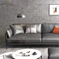 Gray Leather Sofa with Four Legs Contemporary Living Room Seating Clearhalo 'furn' 'furn_sofas' 'Furniture' 'Living Room Furniture' 'Sofa' 'sofas' 6920872