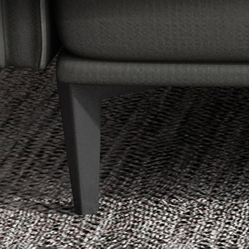 Gray Leather Sofa with Four Legs Contemporary Living Room Seating Clearhalo 'furn' 'furn_sofas' 'Furniture' 'Living Room Furniture' 'Sofa' 'sofas' 6920876