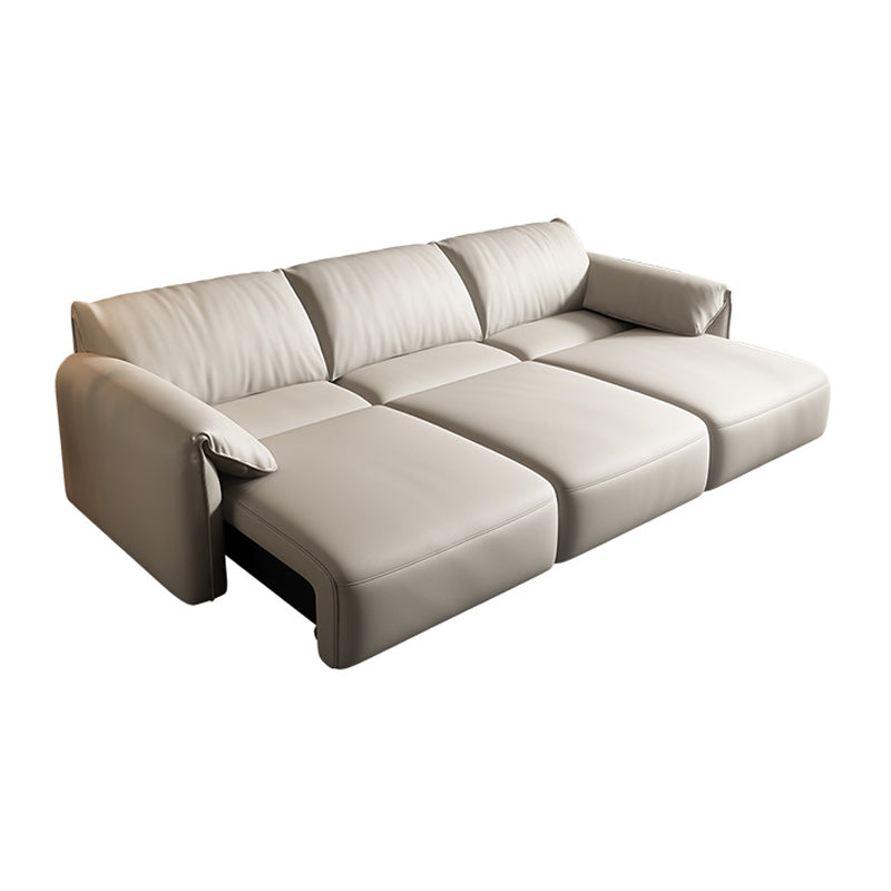 41.34" Wide Contemporary Futon Sofa Bed White Futon Solid Wood Sleeper Sofa 122"L x 41"W x 31"H Clearhalo 'furn' 'furn_futons' 'Furniture' 'Futons & Daybeds' 'Futons' 'Living Room Furniture' 6921022
