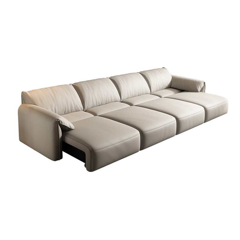 41.34" Wide Contemporary Futon Sofa Bed White Futon Solid Wood Sleeper Sofa 159"L x 41"W x 31"H Clearhalo 'furn' 'furn_futons' 'Furniture' 'Futons & Daybeds' 'Futons' 'Living Room Furniture' 6921024
