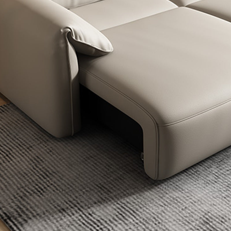 41.34" Wide Contemporary Futon Sofa Bed White Futon Solid Wood Sleeper Sofa Clearhalo 'furn' 'furn_futons' 'Furniture' 'Futons & Daybeds' 'Futons' 'Living Room Furniture' 6921031