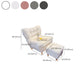 Fauteuil inclinable scandinave inclinable inclinable inclinable de couleur solide standard