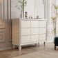 Commode coffre de rangement moderne commode en bois massif avec 3/6 tiroirs